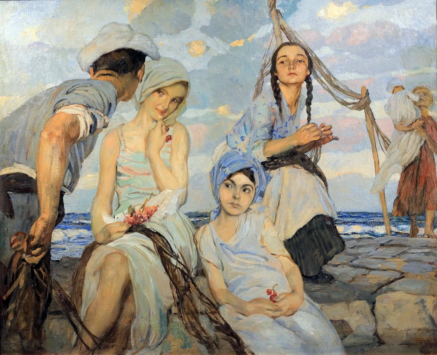  50-Ettore Tito-Donne di pescatori, 1915-1920 c 